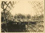 Constructie van het dak.
<br/>
Particuliere collectie, 1931
